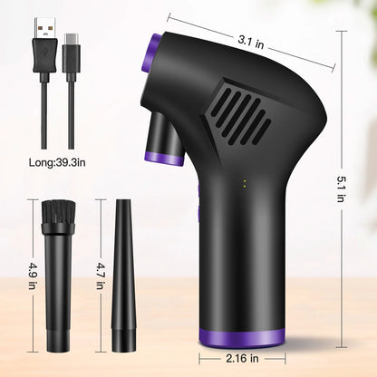 Wireless Air Duster for Computer Cleaning 15000Mah /6000Mah USB-C Air Blower, Handheld Home Duster Cleaner for Laptop Car Clean