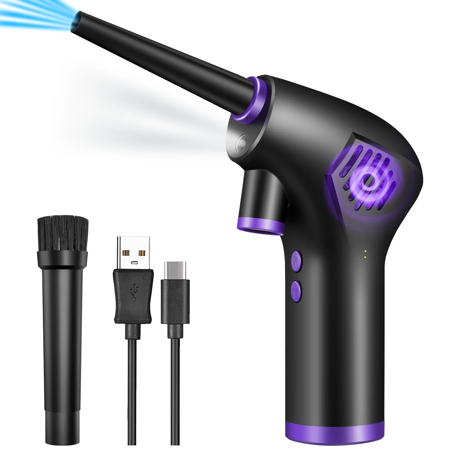 Wireless Air Duster for Computer Cleaning 15000Mah /6000Mah USB-C Air Blower, Handheld Home Duster Cleaner for Laptop Car Clean