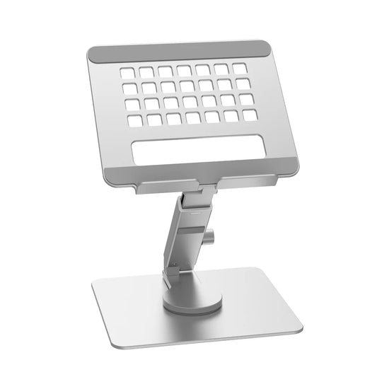 Tablet Stand 360°Rotating Folding Aluminum Adjustable Desk Holder Mount Riser for Ipad Pro Air 4 Mini 12.9 4-14 Inch Samsung Ta